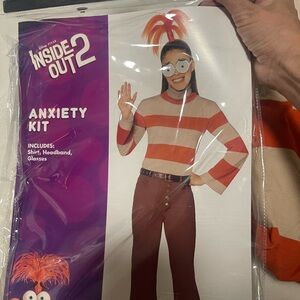 Inside Out 2 Anxiety Kit Costume - Orange and White